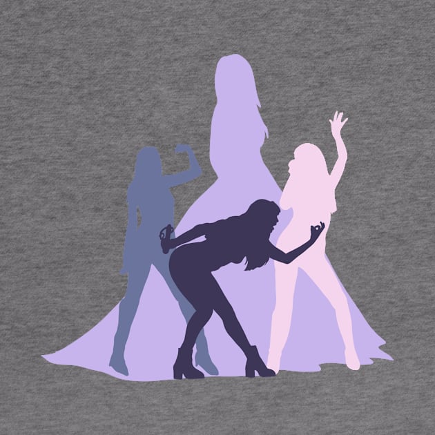 Taylors Version Silhouettes in Lavender by Midnight Pixels